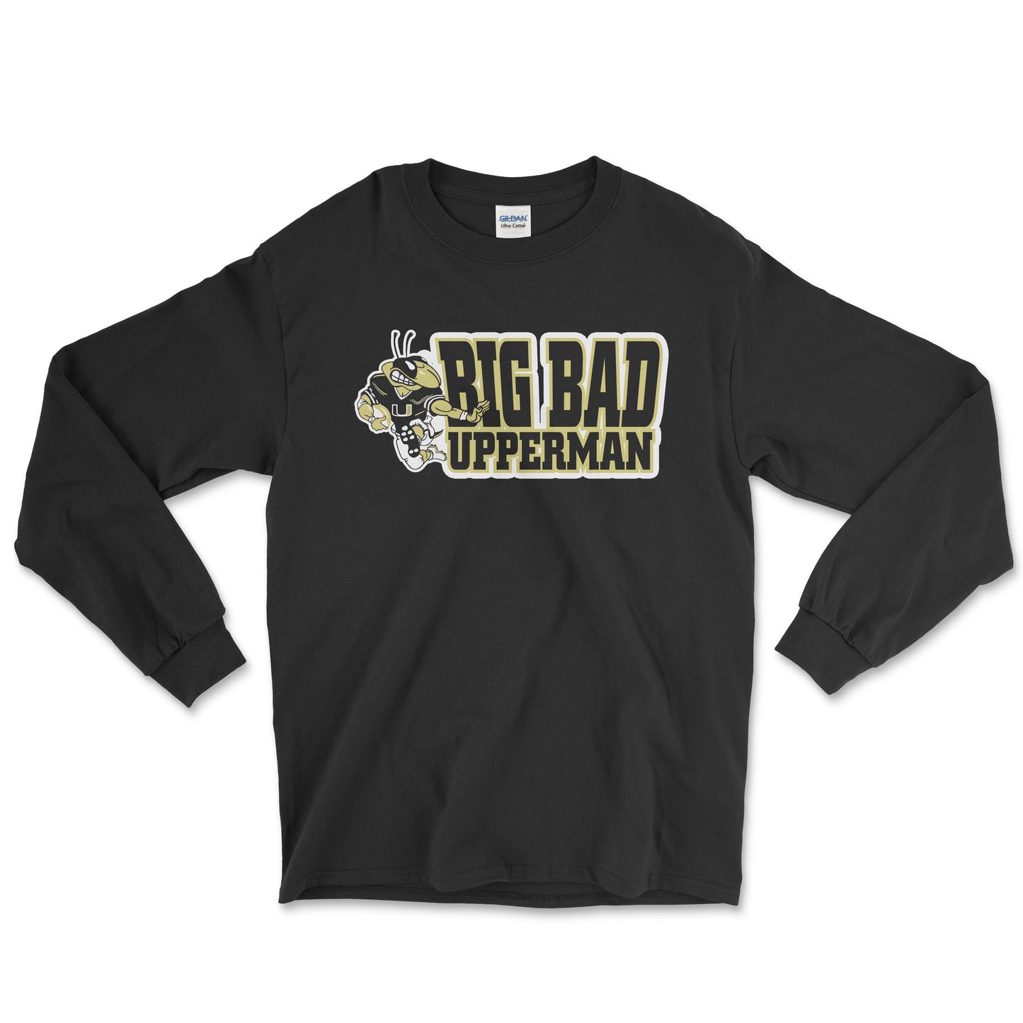 SALE-"Big Bad Upperman" Tee, Black