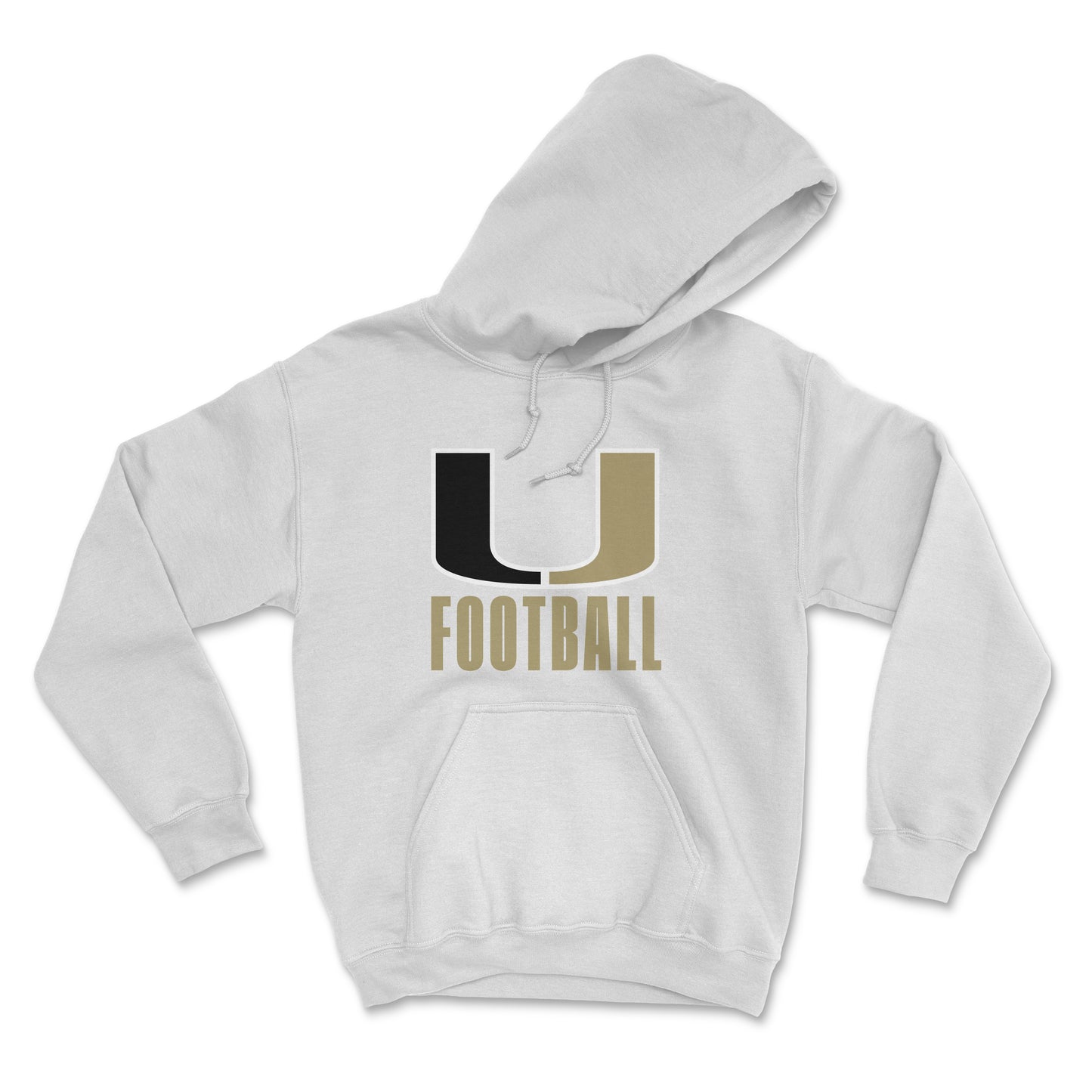 U Football Hoodie, White