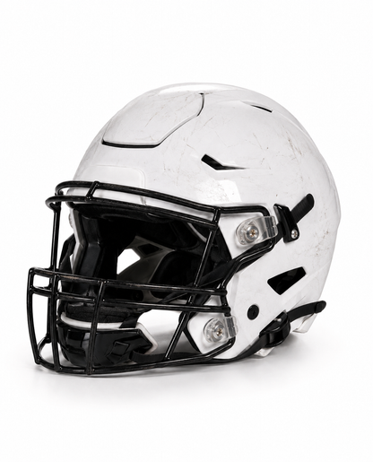 2025 Baxter Football Game-Used Helmet – White (Souvenir Display Piece)