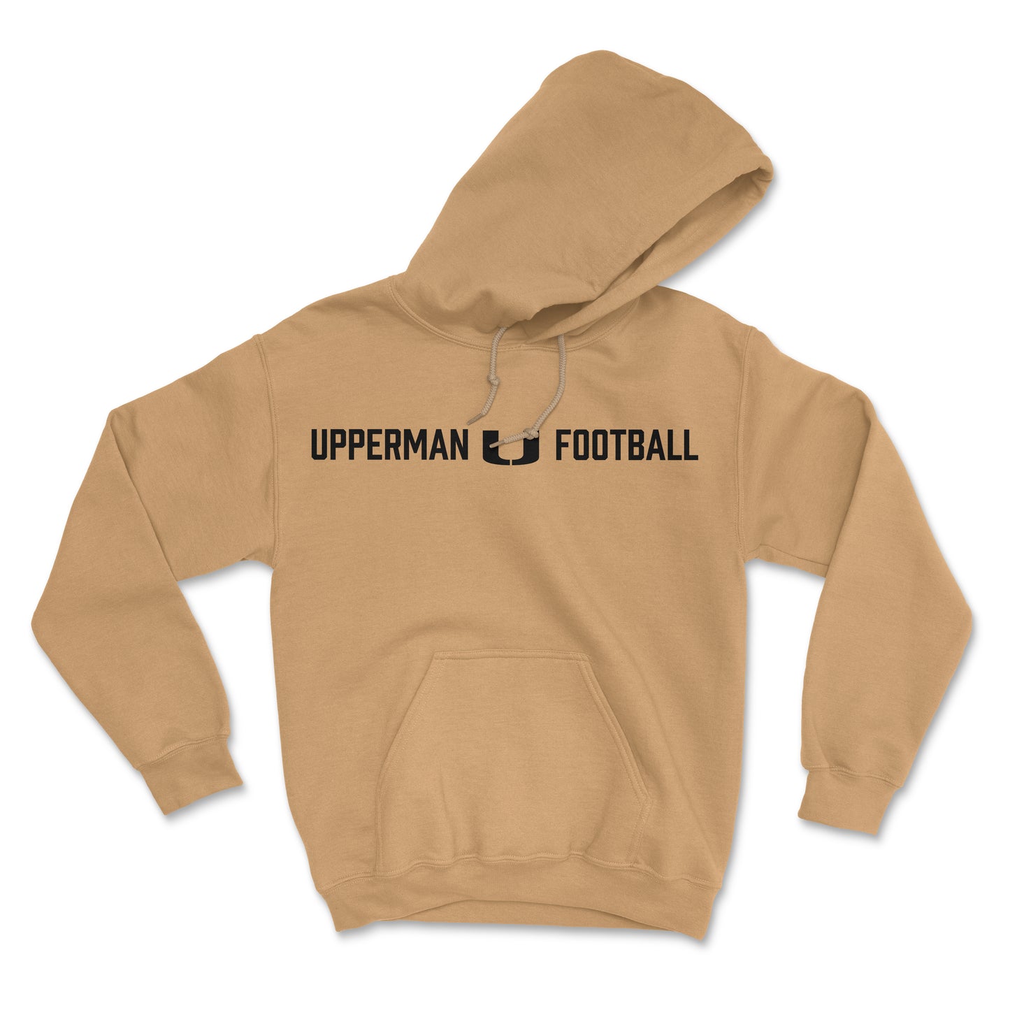 Upperman Football Hoodie, Gold